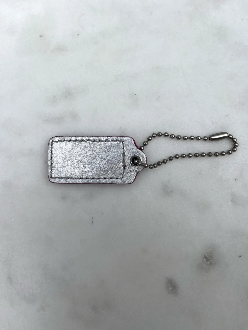 COACH Vintage Patent Hang Tag, Cranberry Red